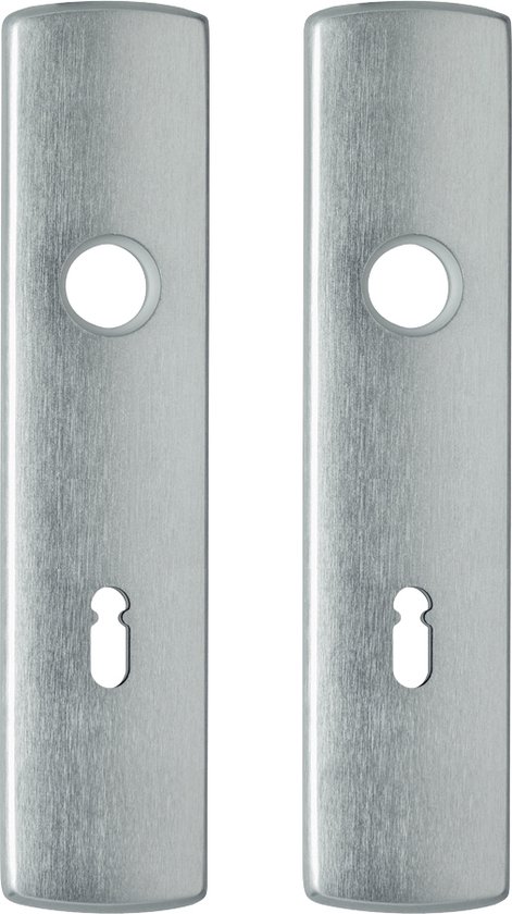 AXA Binnendeurschilden (Curve Klik) Aluminium geslepen: met sleutelgat SL72