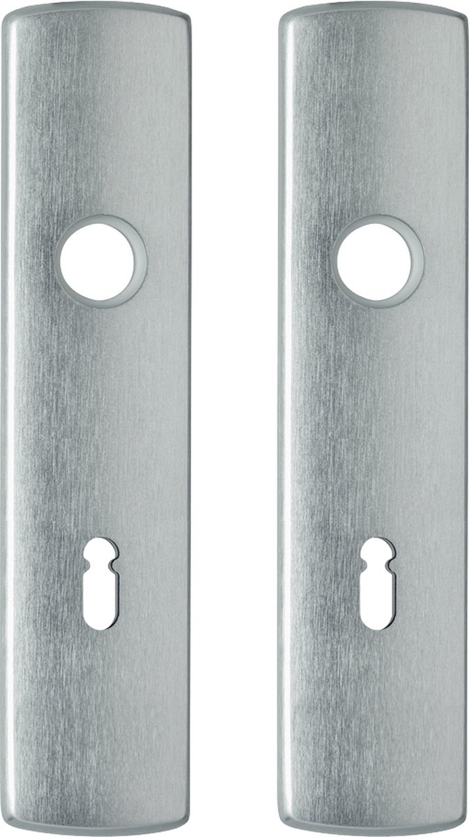 AXA Binnendeurschilden (Curve Klik) Aluminium geslepen: met sleutelgat SL56