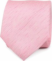 Suitable - Stropdas Zijde Roze K81-3 - Luxe heren das van 100% Zijde - Melange,Effen