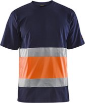 Blaklader T-shirt High Vis 3387-1030 - Marineblauw/Oranje - S