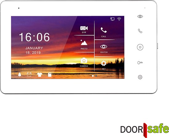Doorsafe 7566 PRO - Professionele internet video deurbel met camera - FHD 2MP - 2 x 7" touchscherm - 32Gb SD-kaart - 2,4/5Ghz WiFi of Netwerkkabel — afbeelding 3