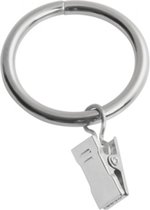 Livetti® Gordijn Ringen 10 Stuk - 4x0.4 cm -  Chrome