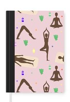 Notitieboek - Schrijfboek - Yoga - Zen - Patronen - Notitieboekje klein - A5 formaat - Schrijfblok