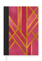 Carnet - Carnet d'écriture - Or - Rose - Luxe - Carnet - Format A5 - Bloc-notes