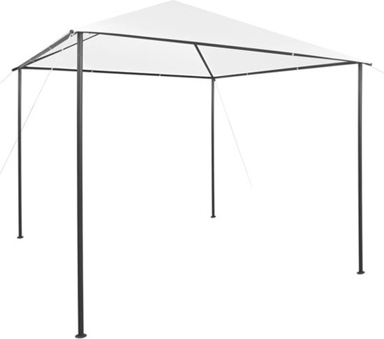 vidaXL - Prieel - 180 - g/m² - 3x3x2,9 - m - wit