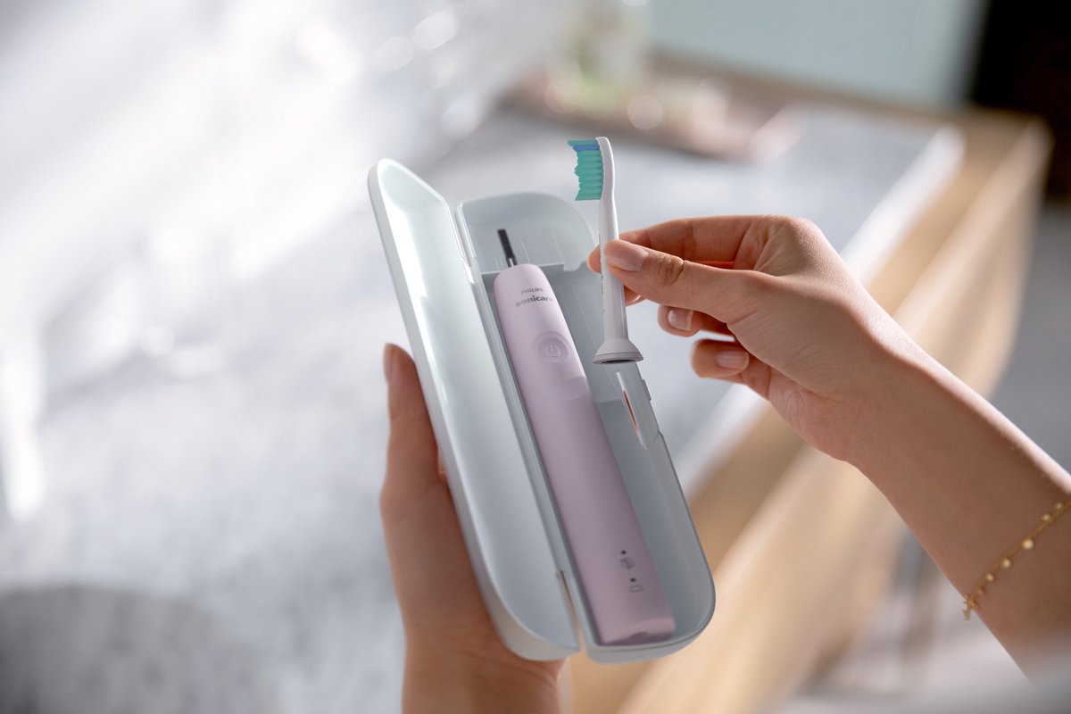 Philips Sonicare Series 3100 - Elektrische tandenborstel - Roze - met reisetui - HX3673/11 thumbnail 6