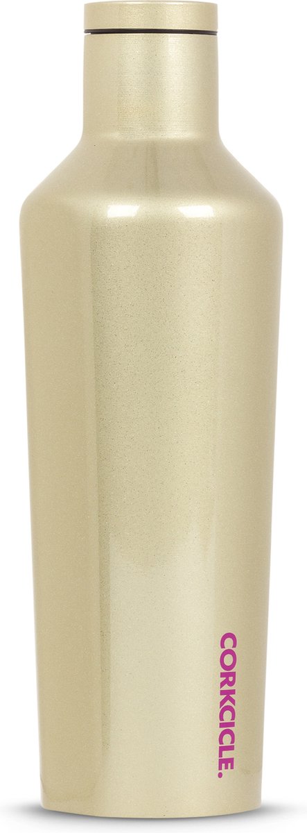 Corkcicle Thermos Drinkfles SPARKLE UNICORN GLAMPAGNE 9oz. 270ml Canteen Rvs Goud/Glitters - Unicorn Series - Roestvrijstaal RVS