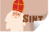 Muurstickers - Sticker Folie - Sinterklaas - Chocolade - Sint - Kinderen - Jongens - Meisjes - Kindje - 60x40 cm - Plakfolie - Muurstickers Kinderkamer - Zelfklevend Behang