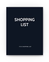 Planbooks - Boodschappenlijst - Boodschappenlijstje Notitieblok - Boodschappenlijstje - Shopping List