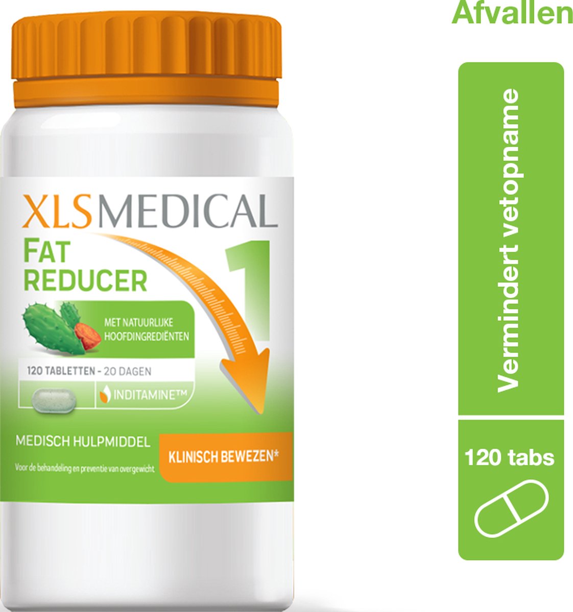XLS Medicall® Fat Reducer 120 Tabs – Verlies Gewicht, Natuurlijk! - XL-S Medical