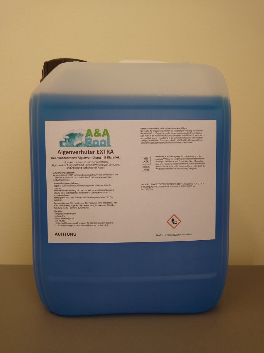 Anti Alg 5L voor zwembaden - Jerrycan 5Ltr 5 Liter
