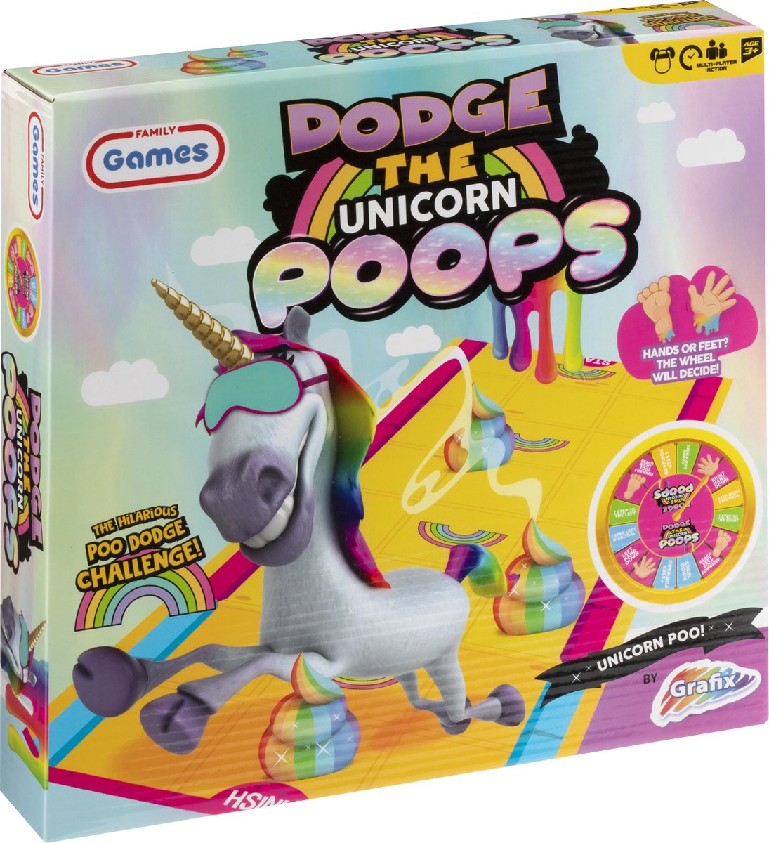 Gezelschapsspel Dodge The Unicorn Poop Games