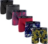 Heren boxershorts - SQOTTON® - 6 stuks - Spetters/Jungle XXL