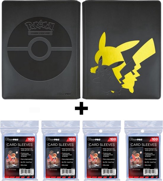 Afbeelding van het spel Trading Card - Pokémon Elite Series Pikachu 9-Pocket Pro Binder - Verzamelmap + Ultra Pro Sleeves