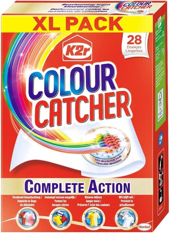 Détergent - K2r Color Catcher Lingettes anti-flux de couleur 2 x 28 pièces