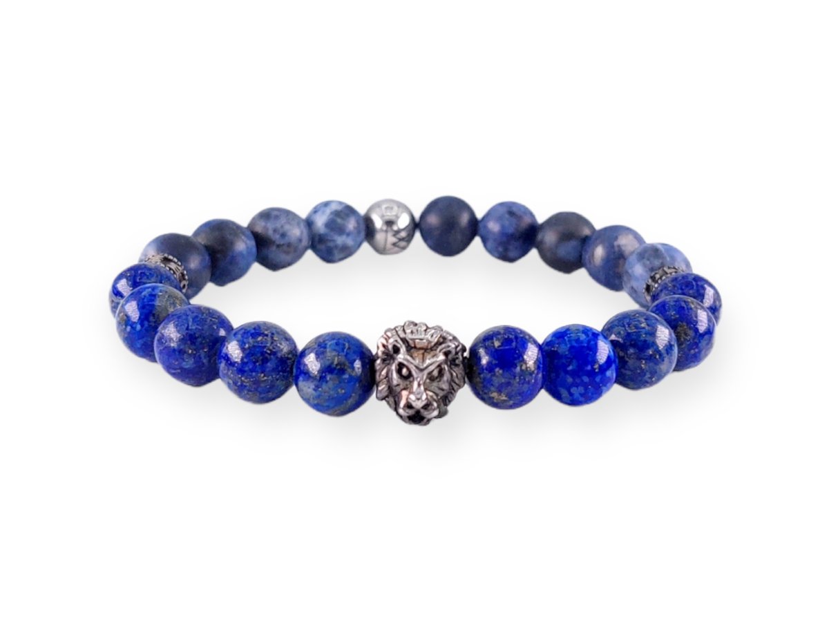 Blauwe Apatiet Barock Armband - Trommelsteen Armband - Edelstenen Blauwe Apatiet Barock Armband - Trommelsteen Armband - Edelstenen