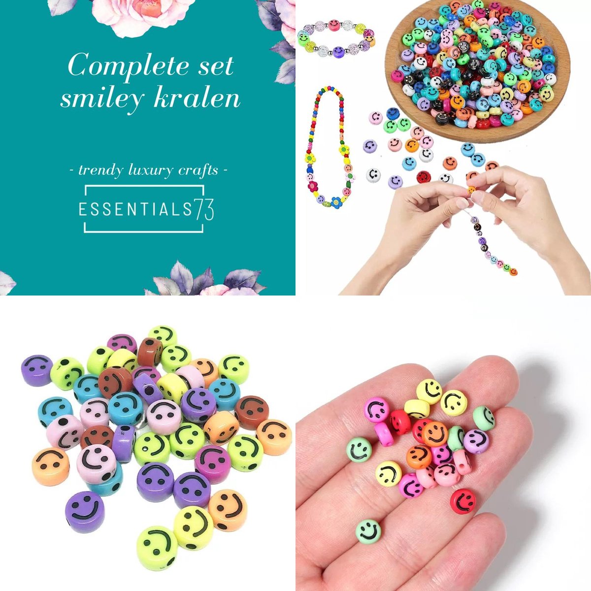 ESSENTIALS73 XL Meest Complete Kralenpakket - Luxe Etui Zwart - Incl. Kralenbord + Tangenset + Pincet + Kralenset XL 390 Stuks - Hobbypakket - Sieraden maken - DIY - Starterset - Starterskit - Sieradenpakket - Rijgbord - Starterspakket - Kralen — afbeelding 6