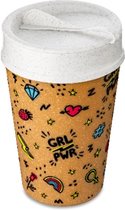 Dubbelwandige Koffiebeker met Deksel, 0.4 L, Organic, GRL PWR - Koziol | Iso To Go