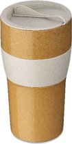 Tasse à café réutilisable avec couvercle, 0,7 L, bio, beige Sable - Koziol | Aroma à Go XL