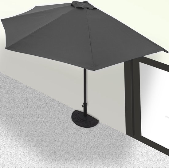 Kingsleeve Balkon parasol Half rond model
