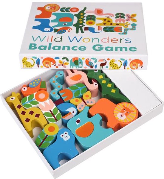 Afbeelding van het spel Balance game - Rex London - Wild Wonders - Houten speelgoed - Educatief speelgoed - Ruimtelijk inzicht - Kinderspeelgoed