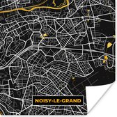Poster Kaart – Stadskaart – Noisy-le-Grand - Plattegrond – Frankrijk - 30x30 cm