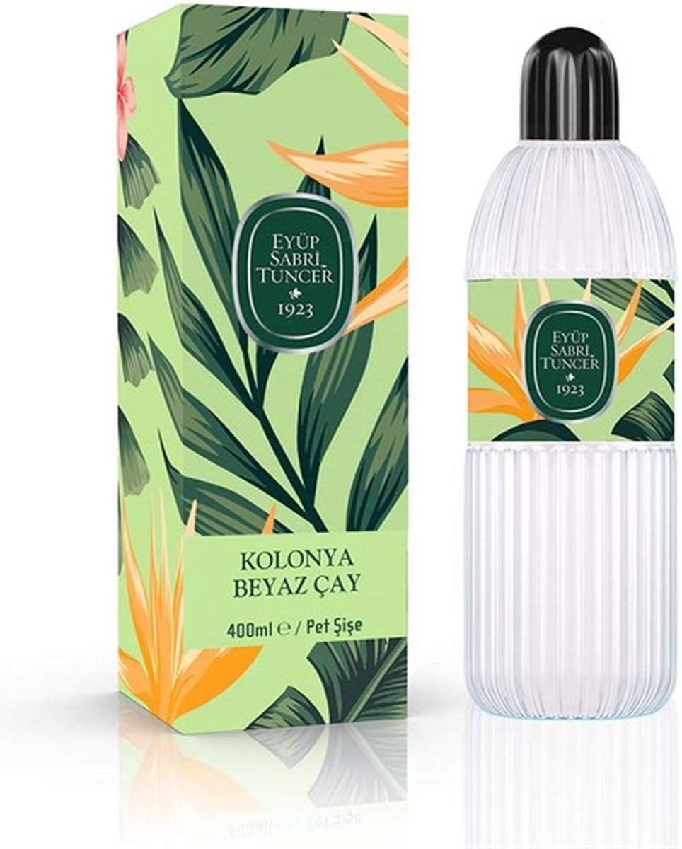 Goedkoopste Eyup Sabri Tuncer - Witte Thee - 400 ML - Eau de Cologne - 400 ml (Kolonya / Desinfectie / Aftershave