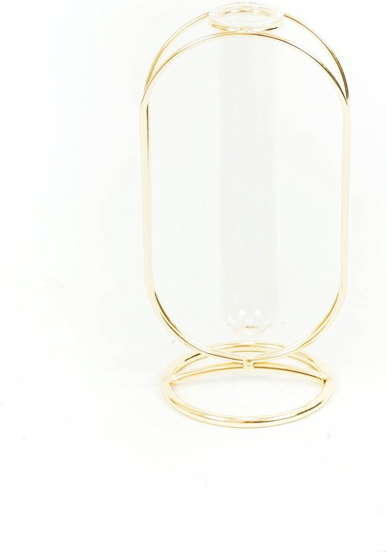 Housevitamin Vase en métal ovale or