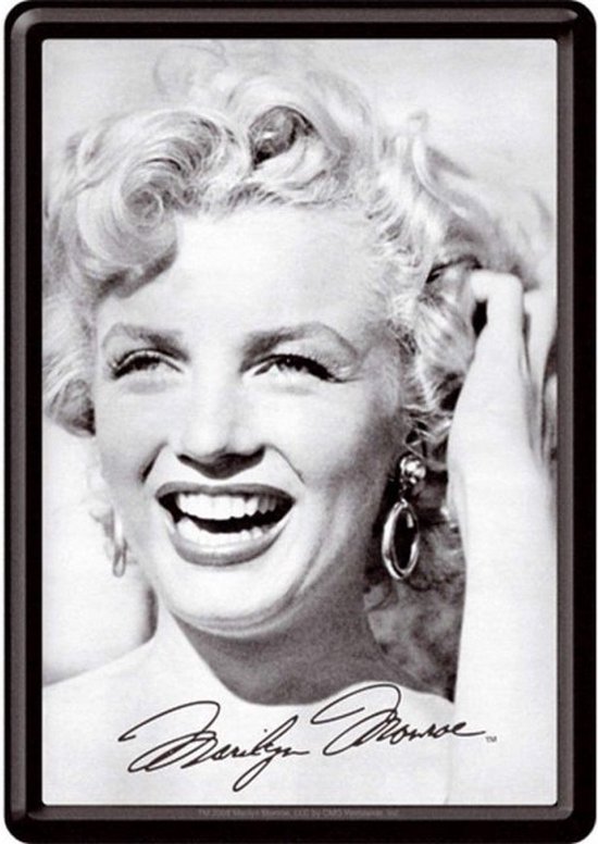 Marilyn Monroe metal sign 10x14 cm