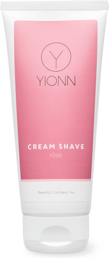 YIONN Cream Shave rozen - zeepvrij alternatief voor scheerschuim en scheergel - hypoallergeen - géén parfum - met etherische olie - speciaal voor vrouwen