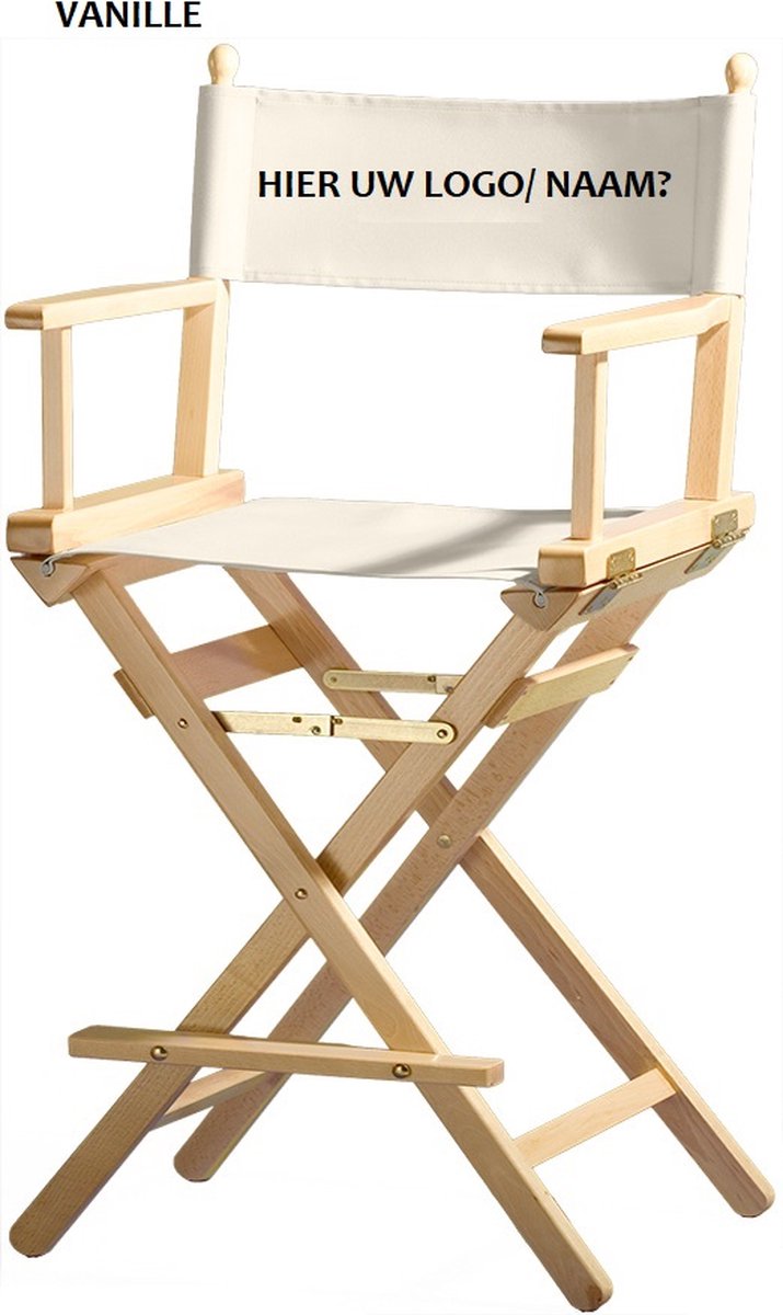 Set van 4 regisseursstoelen in wit aluminium, grijs textilene, opvouwbaar - LAGUN Set van 4 regisseursstoelen in wit aluminium, grijs textilene, opvouwbaar - LAGUN