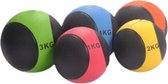 Luxari - Medicine Ball de haute qualité - Medicine Ball - Caoutchouc - Ballon d'entraînement - Crossfit - 2 kg - Zwart