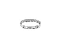 Guess - Heren Guess heren stalen armband FRONTIERS - Armband - Staal - Zilverkleurig - 21.50 cm