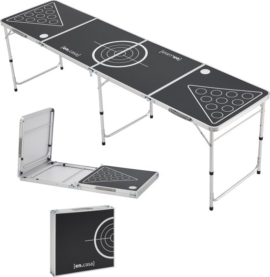 Foto: Beer pong bierpong tafel ibiza verstelbaar 240x60x54 70 cm