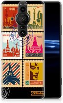 GSM Hoesje Sony Xperia Pro-I Trendy Telefoonhoesjes Postzegels