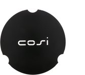 Cosi table plate round L - Zwart - Coverplate glass set