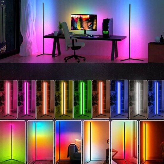 Lampadaire | Lampe LED | Avec télécommande | Lampadaire LED | Lampadaires  salon | RGB... | bol.com