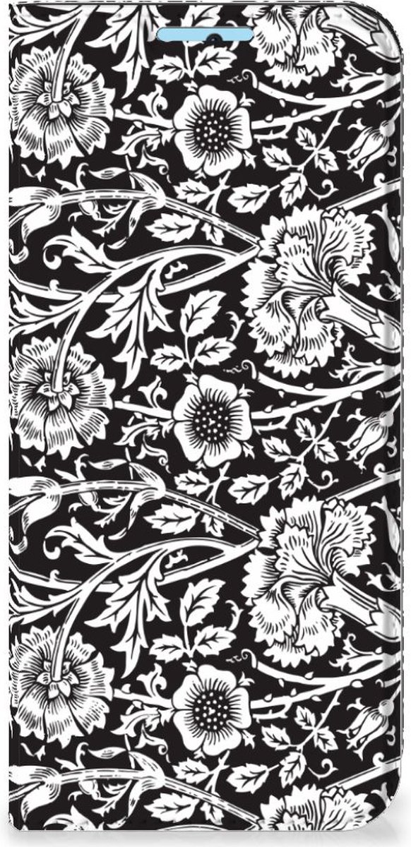 Xiaomi Redmi Note 11/11S Smart Cover Black Flowers