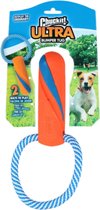 Chuckit! Ultra Bumper Tug - Hondenspeelgoed - Trekspeeltje - Duurzaam rubber - 17 x Ø6 cm - Oranje/Blauw