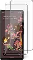 Screenprotector geschikt voor Google Pixel 6a - Gehard Glas Beschermglas Tempered Glass Screen Protector - 2 Stuks
