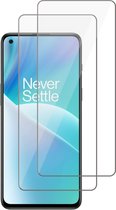 Screenprotector geschikt voor OnePlus Nord 2T - Gehard Glas Beschermglas Tempered Glass Screen Protector - 2 Stuks
