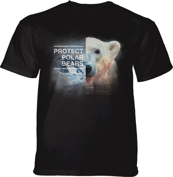 T-shirt Protect Polar Bear Noir 5XL