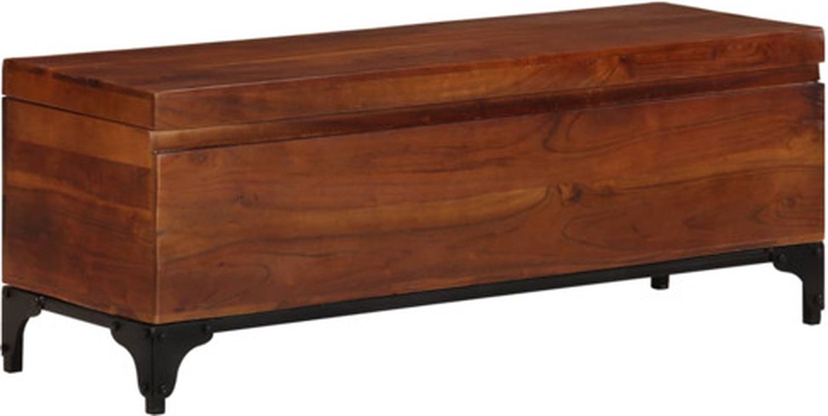 vidaXL - Opbergkist - 110x35x41 - cm - massief - acaciahout