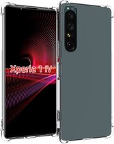 Sony Xperia 1 IV Hoesje - MobyDefend Transparante Shockproof TPU Gelcase - Verstevigde Hoeken - Volledig Doorzichtig - GSM Hoesje - Telefoonhoesje Geschikt Voor Sony Xperia 1 IV
