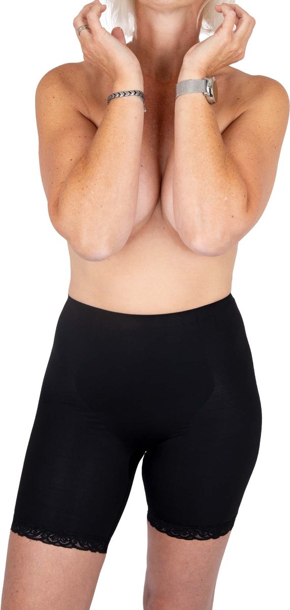 NOMI Shapewear - Onzichtbaar Corrigerend Ondergoed voor Dames met kant - Zwart - maat 3XL