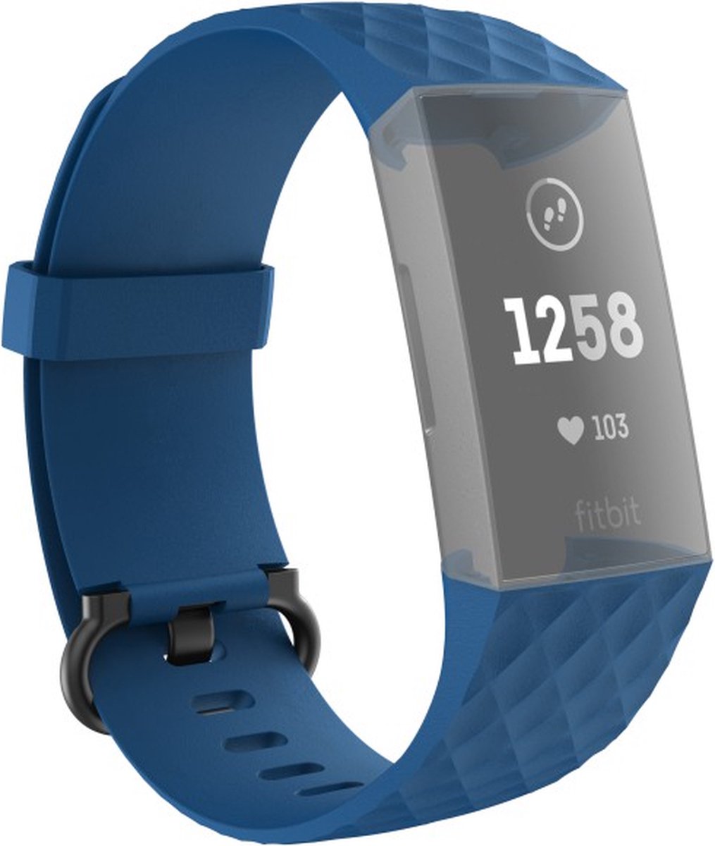 Hama Polsband voor Fitbit Charge 3/4, vervangend horlogebandje, universeel, bl.
