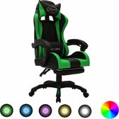 vidaXL-Racestoel-met-RGB-LED-verlichting-kunstleer-groen-en-zwart