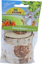 JR Farm - Vermaak voor grote knaagdieren - Houten Rol - Wortelvulling - 150GR - 1ST