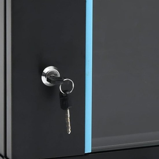 vidaXL Netwerkkast voor aan de muur 9U 19" IP20 600x450x510 mm van vidaXL — afbeelding 2
