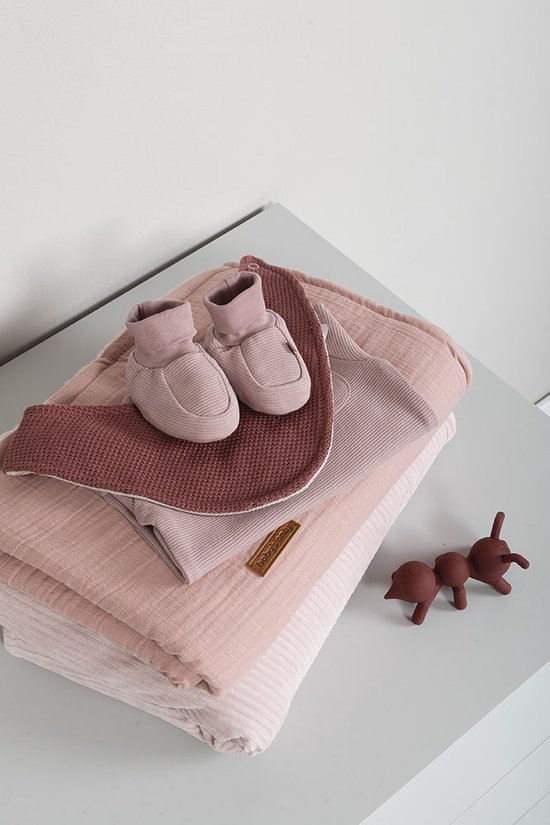 Baby's Only Ledikantdeken - Baby deken Breeze - Dekentje voor meisjes - 0.6 TOG - 100x135 cm - Oud Roze - 100% katoen van Baby's Only — afbeelding 3